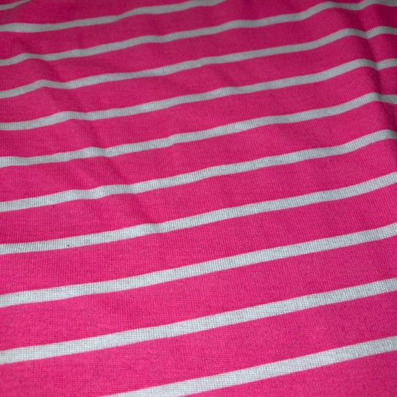 Vibrant Pink & White Stripe Tee - Picture 3 of 4